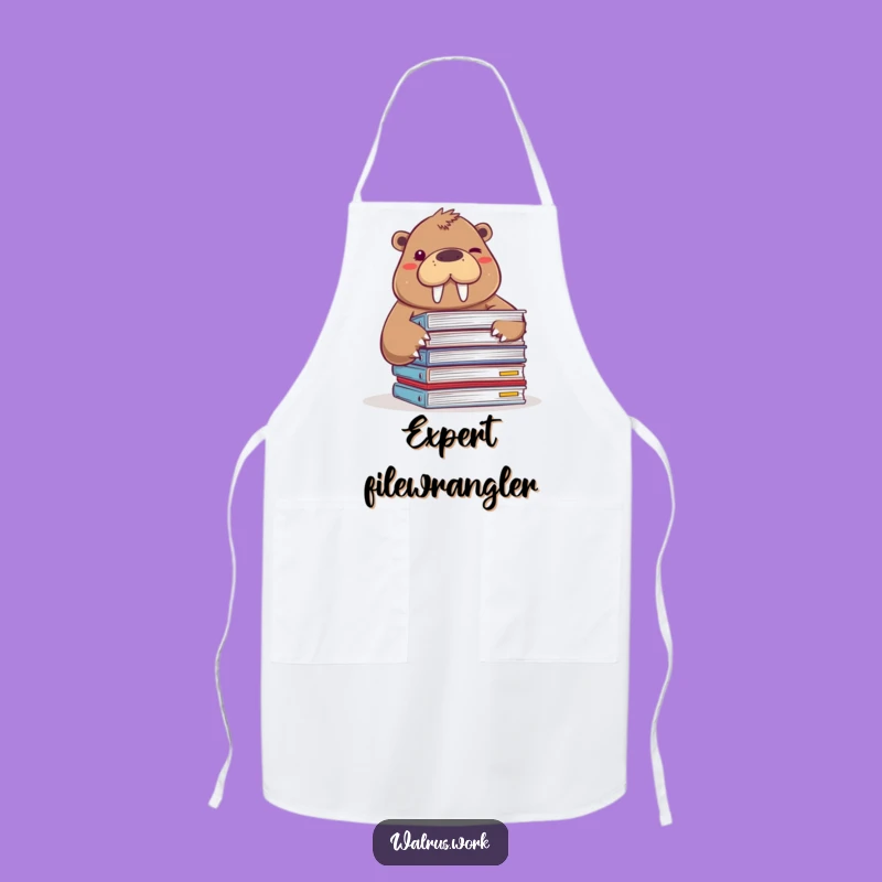 Funny Walrus Winking Apron: Cook Up Some Laughter in the Kitchen