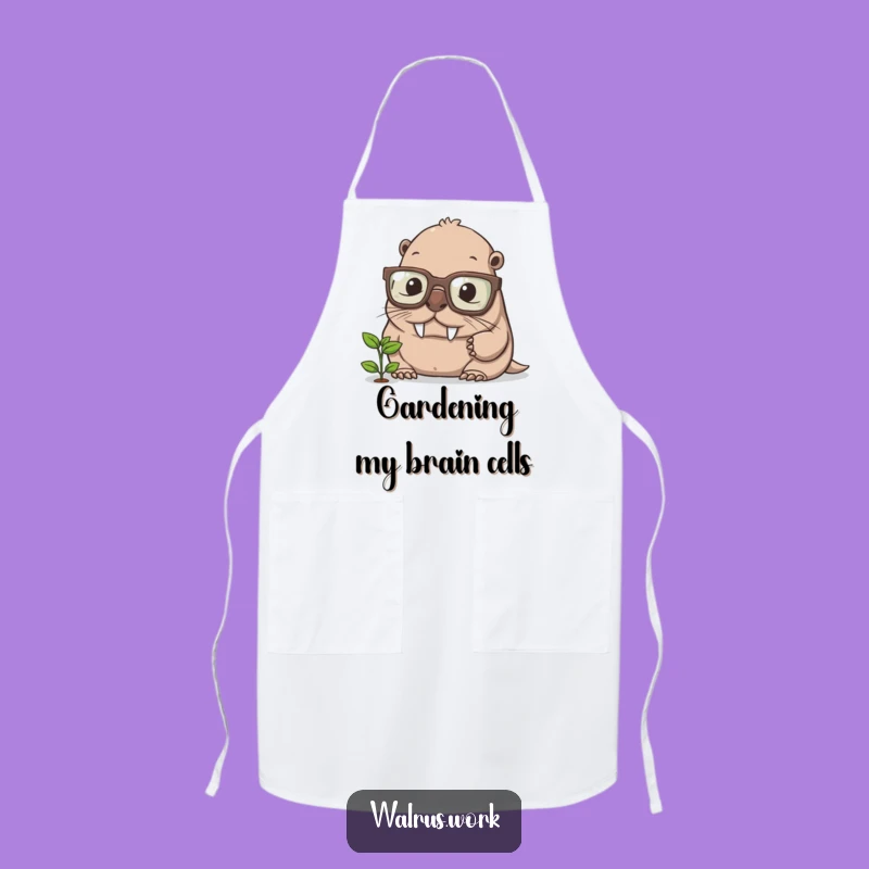 Funny Walrus Chef Apron - Hilarious Kitchen Gift for Foodies