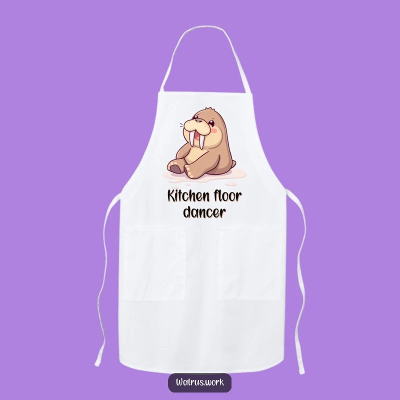 Funny Sliding Walrus Apron: Cook with Glee and Style