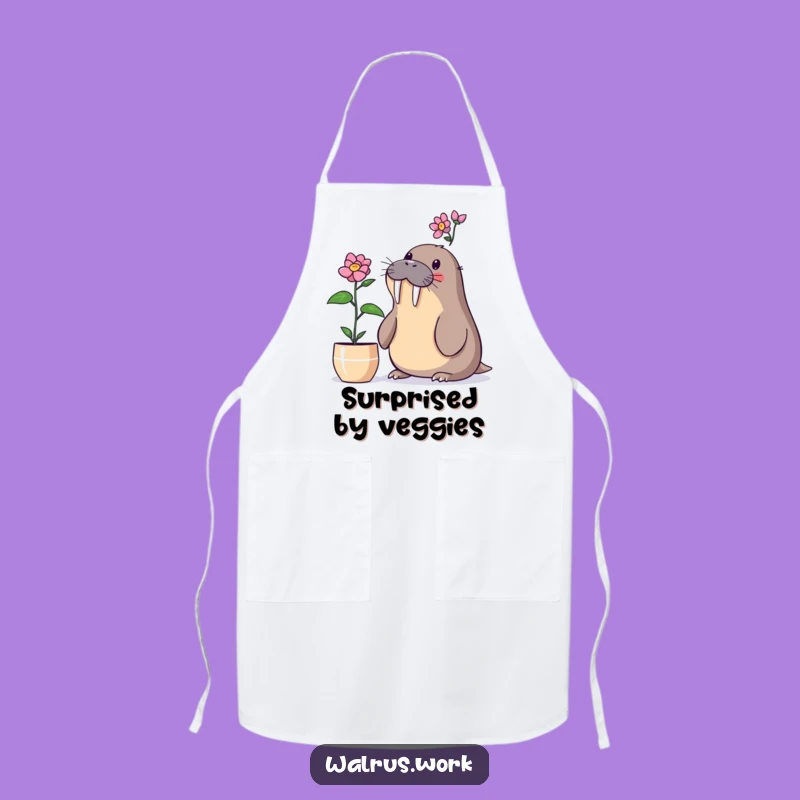 Funny Walrus Plant Surprise Apron: Grow Your Cooking Fun
