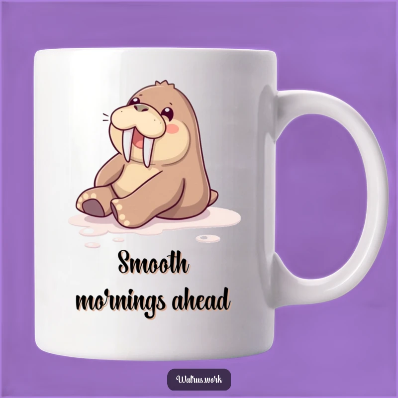 Funny Sliding Walrus Mug: A Joyful Start to Your Day Gift