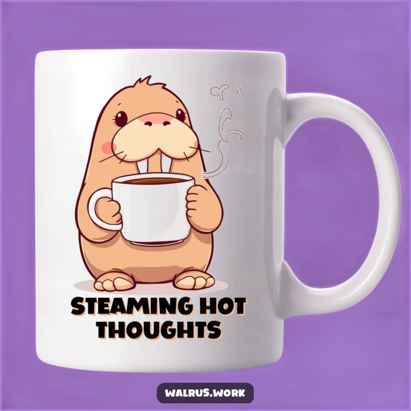 Funny Walrus Coffee Mug: Hilarious Morning Brew Companion for Cozy Moments