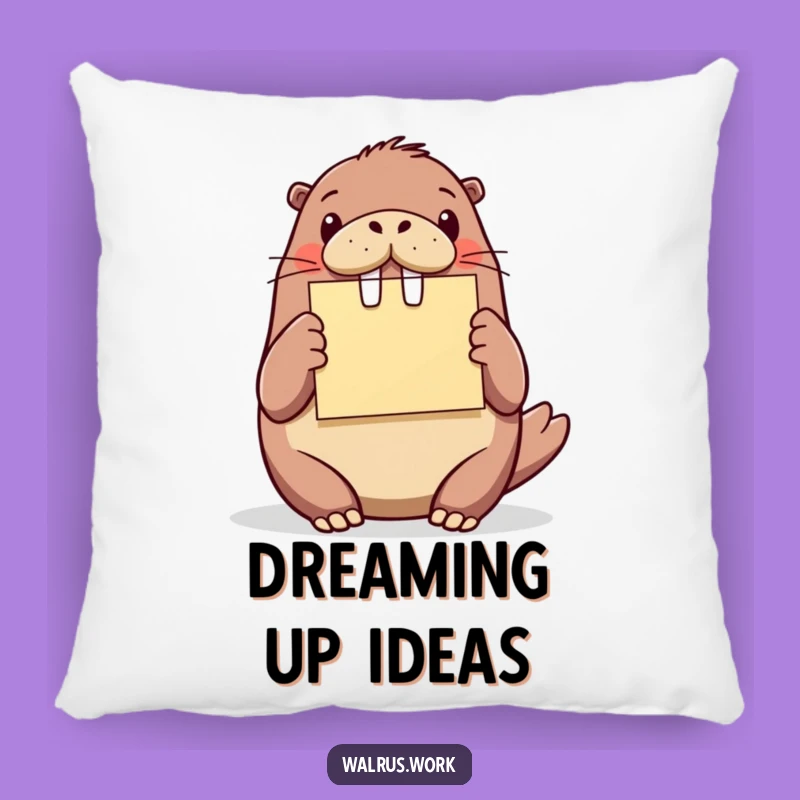 Funny Walrus Idea Pillow - Hilarious Accent for Creative Comfort
