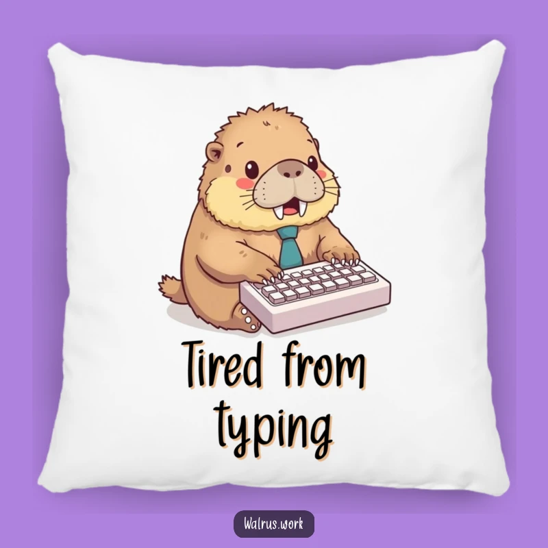 Funny Walrus Pillow: Cozy Comfort for the Busy Professional Gift