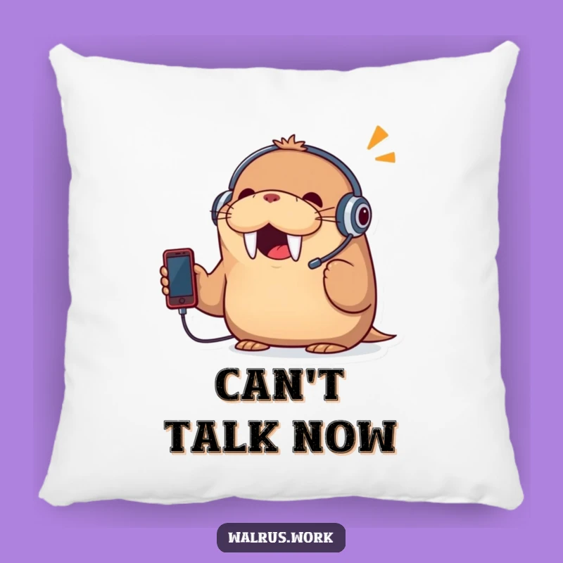 Funny Walrus Pillow: Hilarious Comfort for the Talkative Soul!