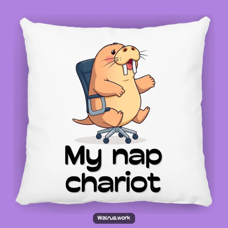 Funny Office Chair Walrus Pillow: Comfy Cushion with an Energetic Twist