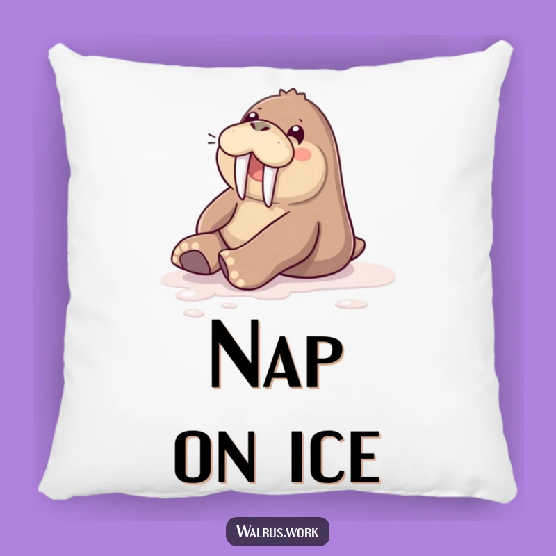 Funny Sliding Walrus Pillow: Comfy Comfort Meets Cheerful Fun