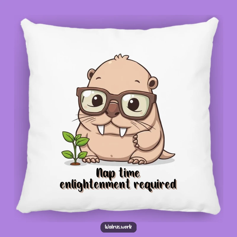Funny Walrus Intellectual Pillow - Hilarious Accent for Cozy Spaces