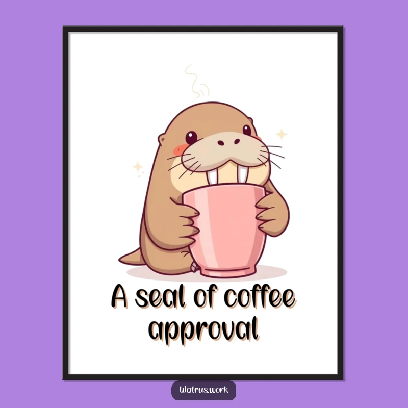 Funny Walrus Digital Art: Instant Humor for Your Walls