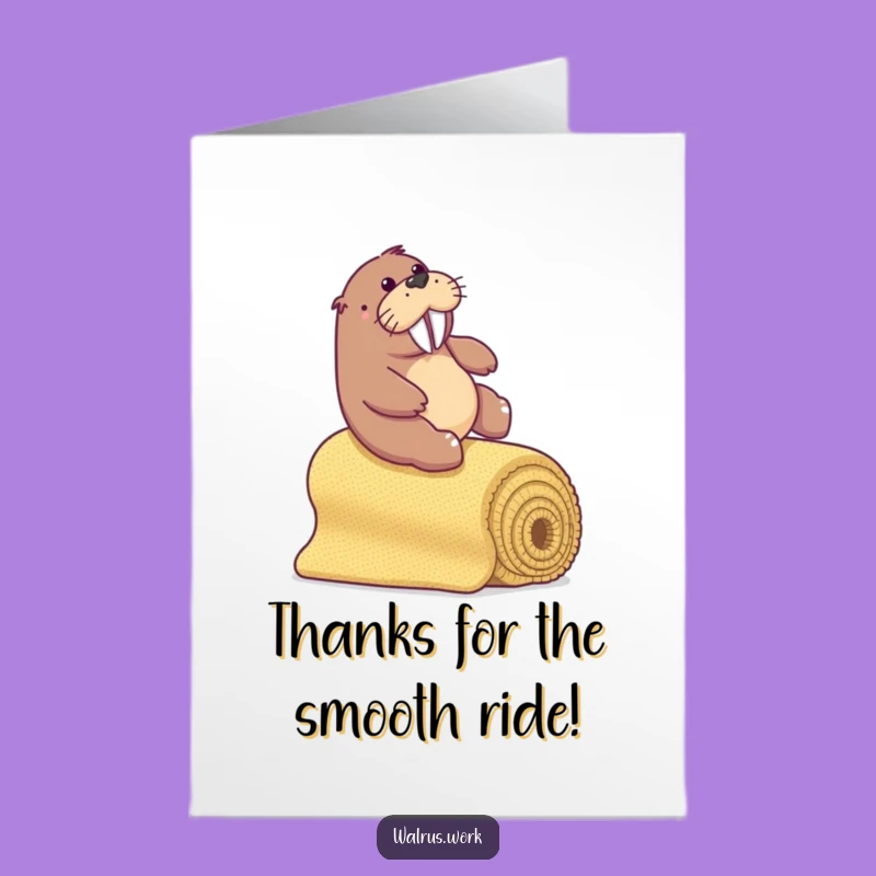 Free Printable Thank You Card: Speedy Walrus Thanks, A Hilarious Downloadable Gift