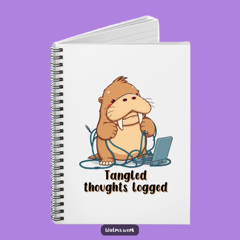Funny Walrus Cable Notebook: Organize Your Thoughts, Great Gift!