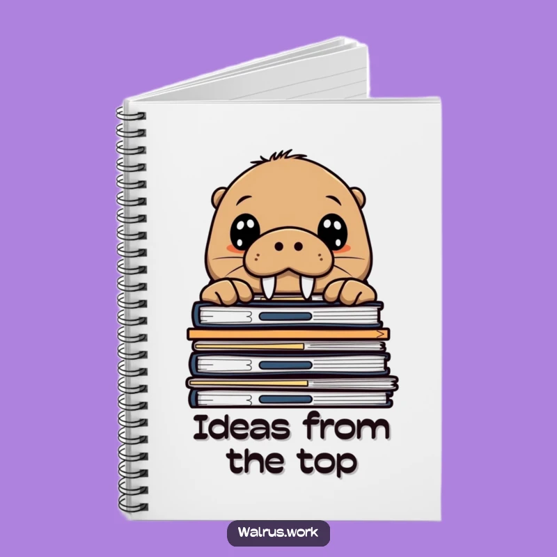 Funny Walrus Peek Notebook: Curious Sea Mammal Journal, Ideal Gag Gift!