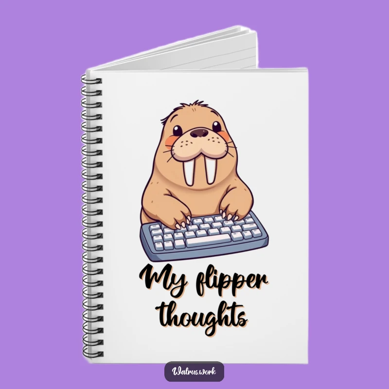 Funny Walrus Typing Notebook: Hilarious Journal for Jotting Down Your Thoughts