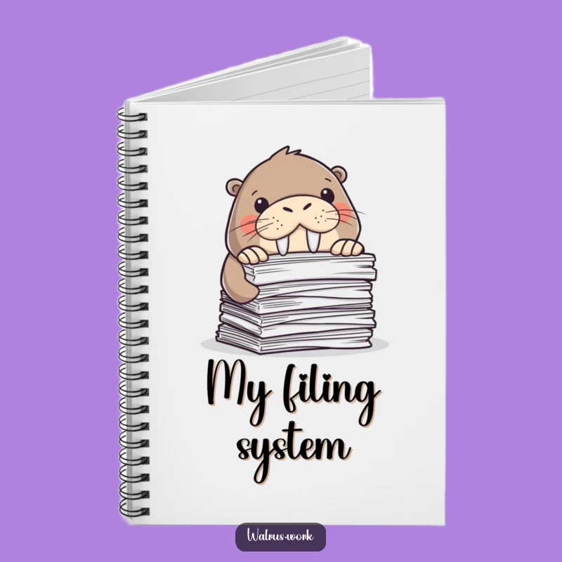 Funny Walrus Notebook: Jot Down Ideas While Hiding from Papers Hilariously