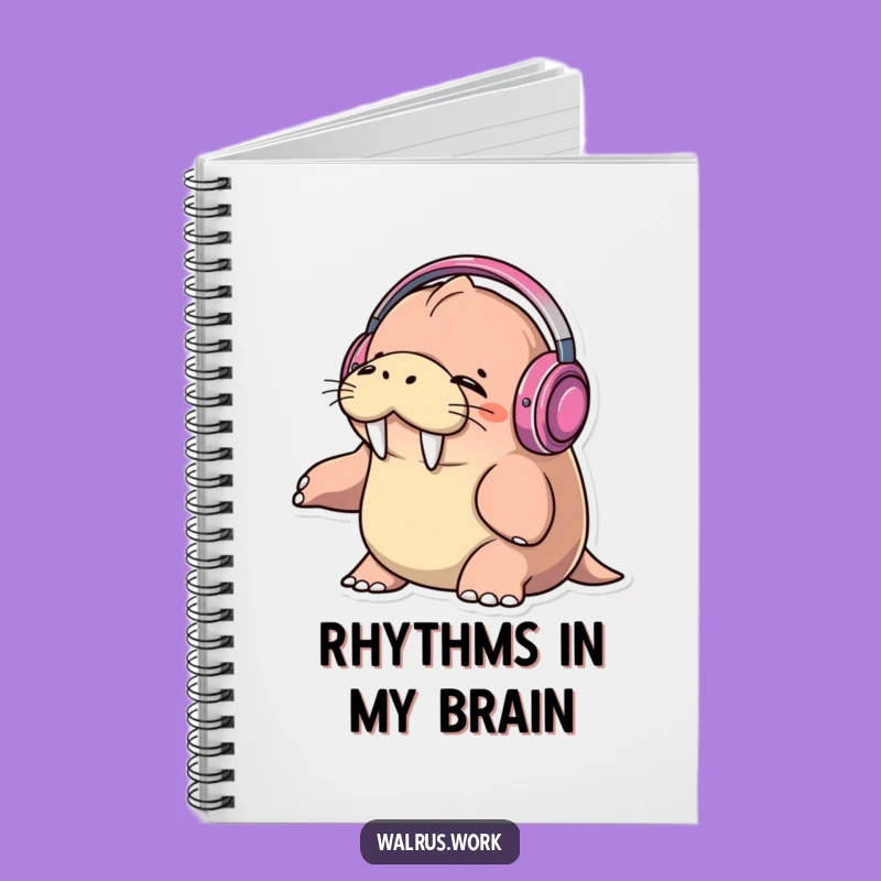 Funny Walrus DJ Notebook: Hilarious Music Lover Journal, Cool Stationery Gift