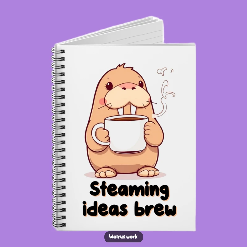 Funny Walrus Coffee Notebook: Hilarious Journal for Your Best Ideas