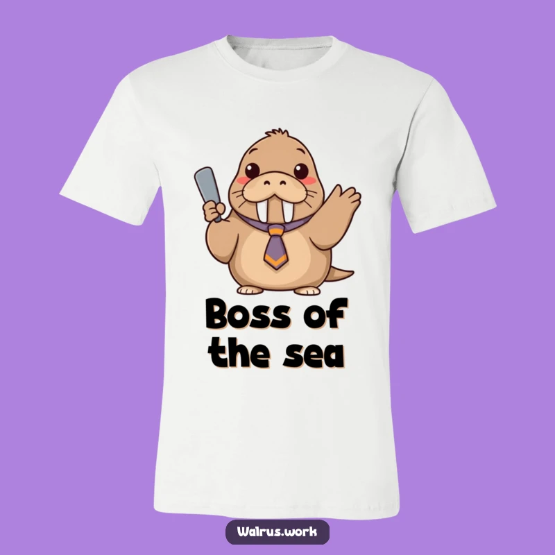 Funny Confident Walrus T-Shirt - Askew Tie Apparel Gift