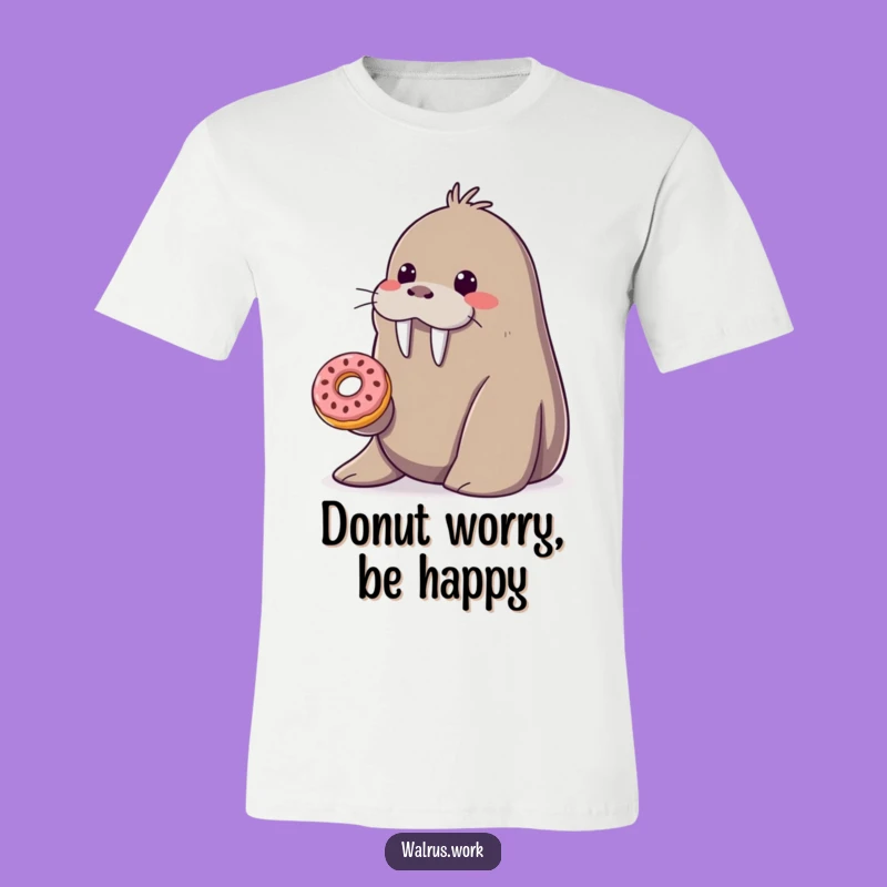 Funny Donut Walrus T-Shirt: Spread Joy with This Sweet Outfit