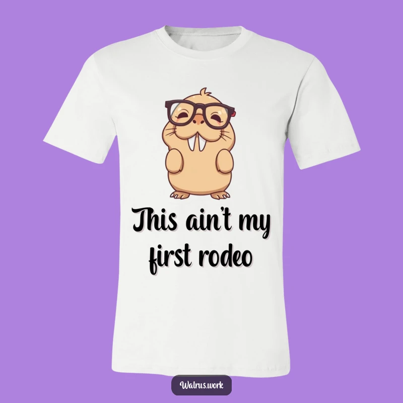 Funny Upside Down Glasses Walrus T-Shirt: Hilarious Outfit for Brainy Buffoons