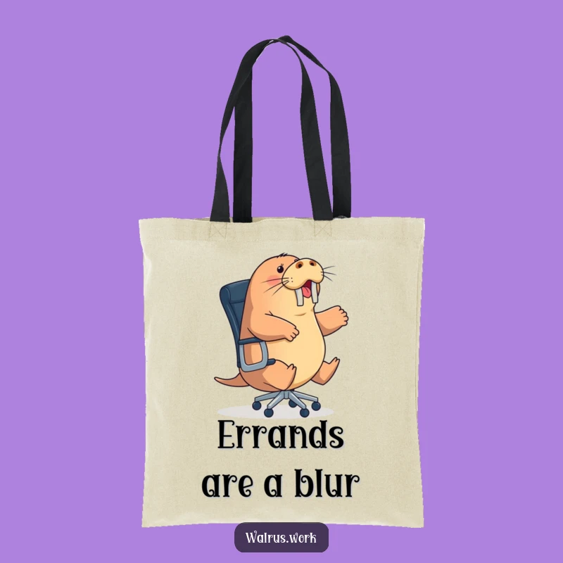 Funny Office Chair Walrus Tote Bag: Carry Your Adventures in Style